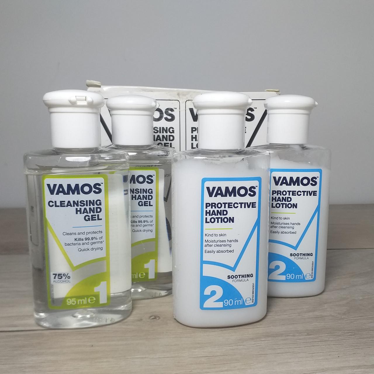 Антисептик и защитный лосьон для рук Vamos мультипак 4 шт. (X-439) - фото 2 Антисептик и защитный лосьон для рук Vamos мультипак 4 шт. (X-439) - фото 2