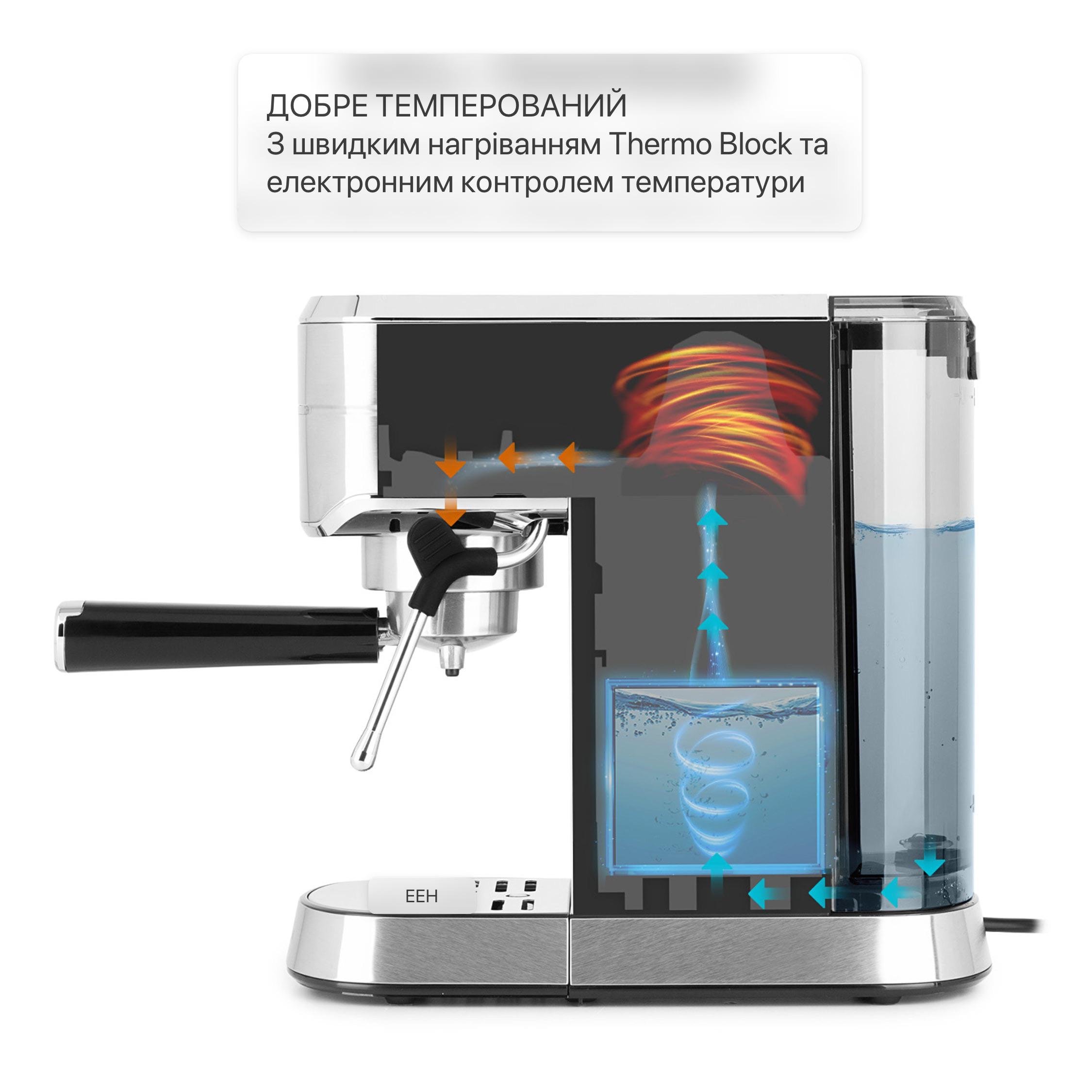 Кофеварка KLARSTEIN Futura Нержавейка 1450 Вт - фото 5 Кофеварка KLARSTEIN Futura Нержавейка 1450 Вт - фото 5