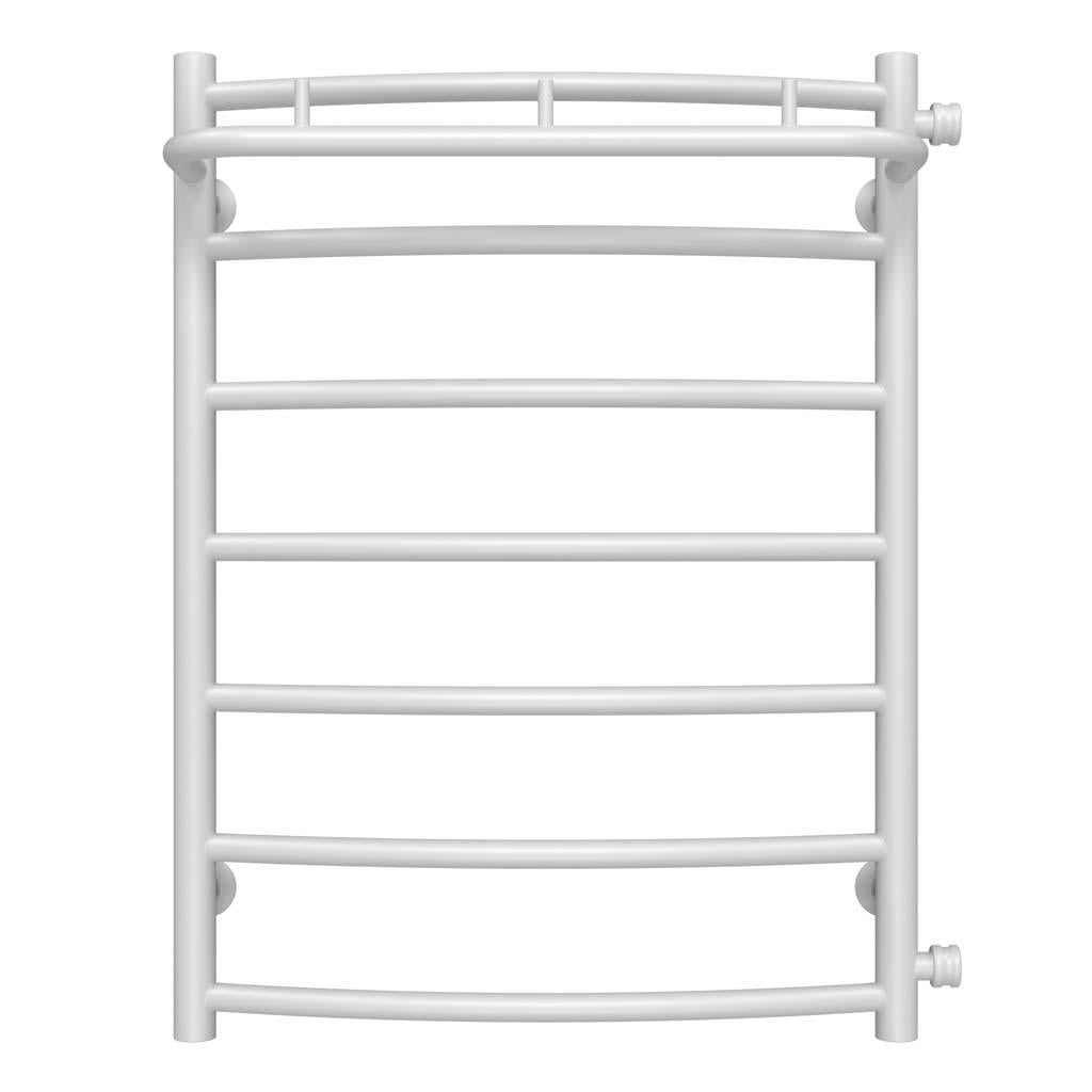 Полотенцесушитель водяной Deffi Классик N П7 боковое правое подключение нержавеющая сталь 500х700 мм Белый (C.KN.70.50.7.W.C)