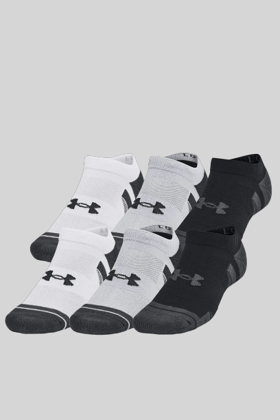 Носки Under Armour Ua Perf Tech 6Pk Ns M Серый (1386243-011)