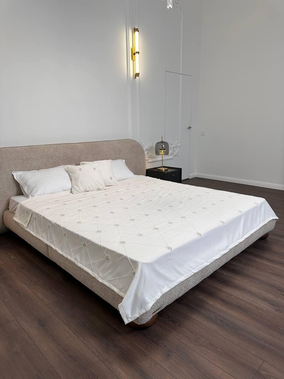 Покрывало Ромбы 220х250 см Молочный (124803-2)