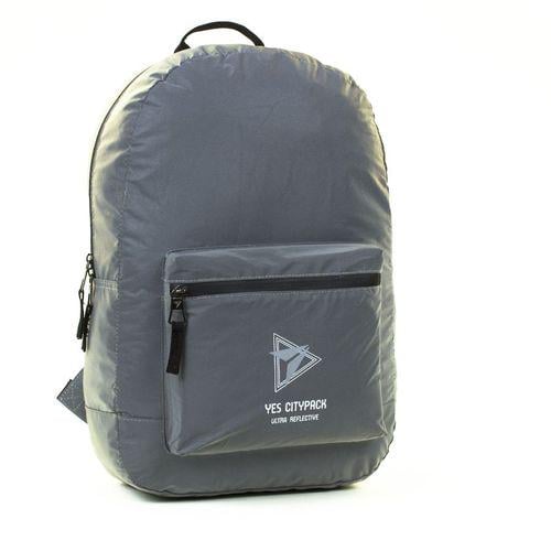 Рюкзак молодежный YES! Fun R-03 Ray Reflective Серый (558595)