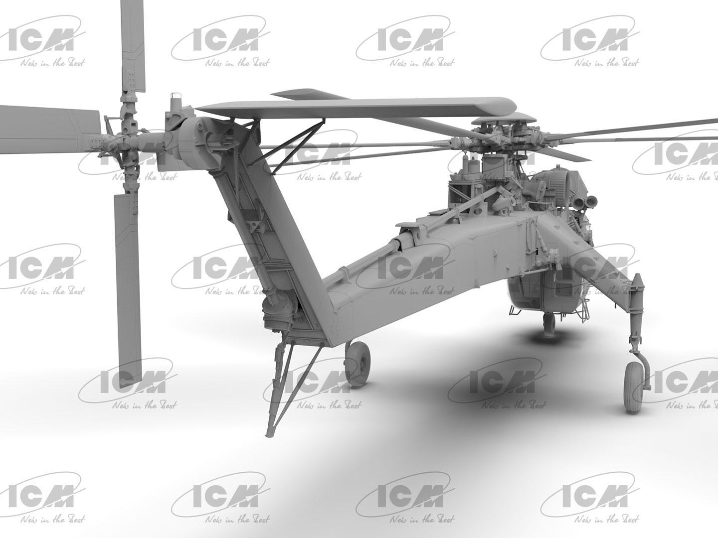 Сборная модель ICM Sikorsky CH-54A Tarhe Тяжелый вертолет США (53054) - фото 21