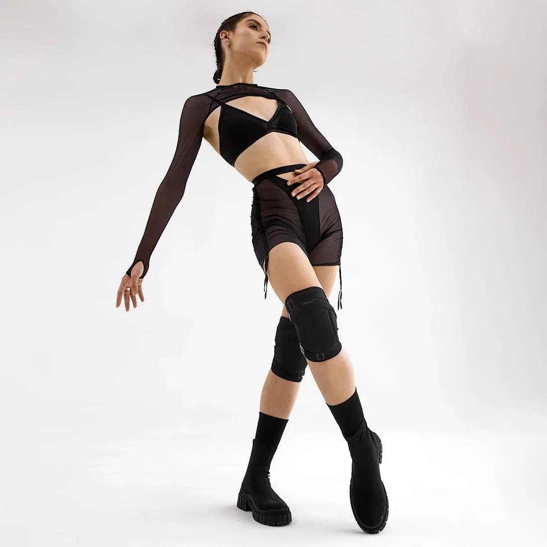 Наколінники для танців пара XL Чорний (QKP_EW_1023-4) - фото 2 Наколінники для танців пара XL Чорний (QKP_EW_1023-4) - фото 2