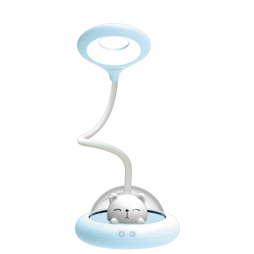 Настільна лампа Lebron LED L-TL-L-54 USB 6W 4100K Li-ion 1200 mAh Синий (18349)