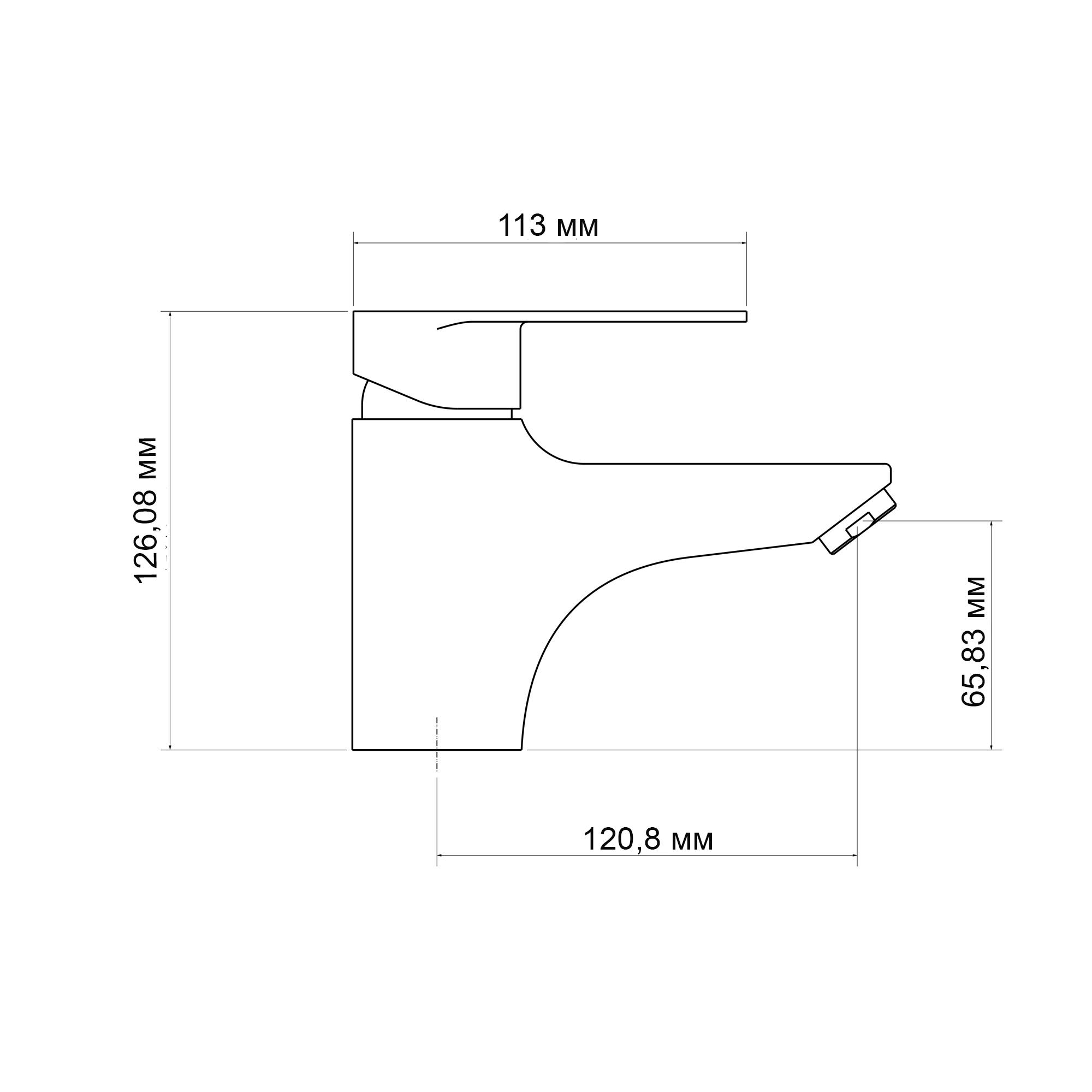 Змішувач для раковини Lidz Tani 001F1 Хром (SD00051081-VS) - фото 2