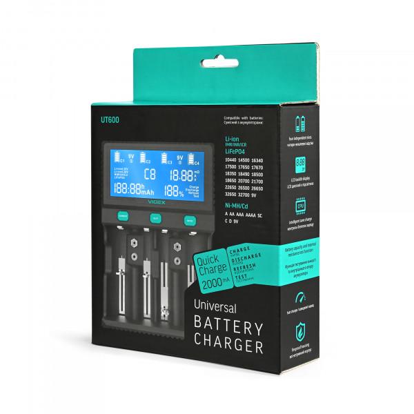 Зарядний пристрій універсальний Videx VCH-UT600 Чорний (2741211547) - фото 2 Зарядний пристрій універсальний Videx VCH-UT600 Чорний (2741211547) - фото 2