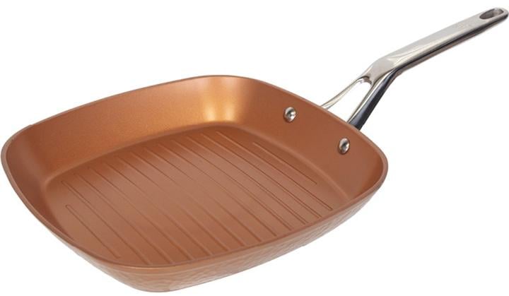Сковорода-гриль Bergner San Ignacio Origen 28x28 см с антипригарным покрытием Медный (SG-6318)