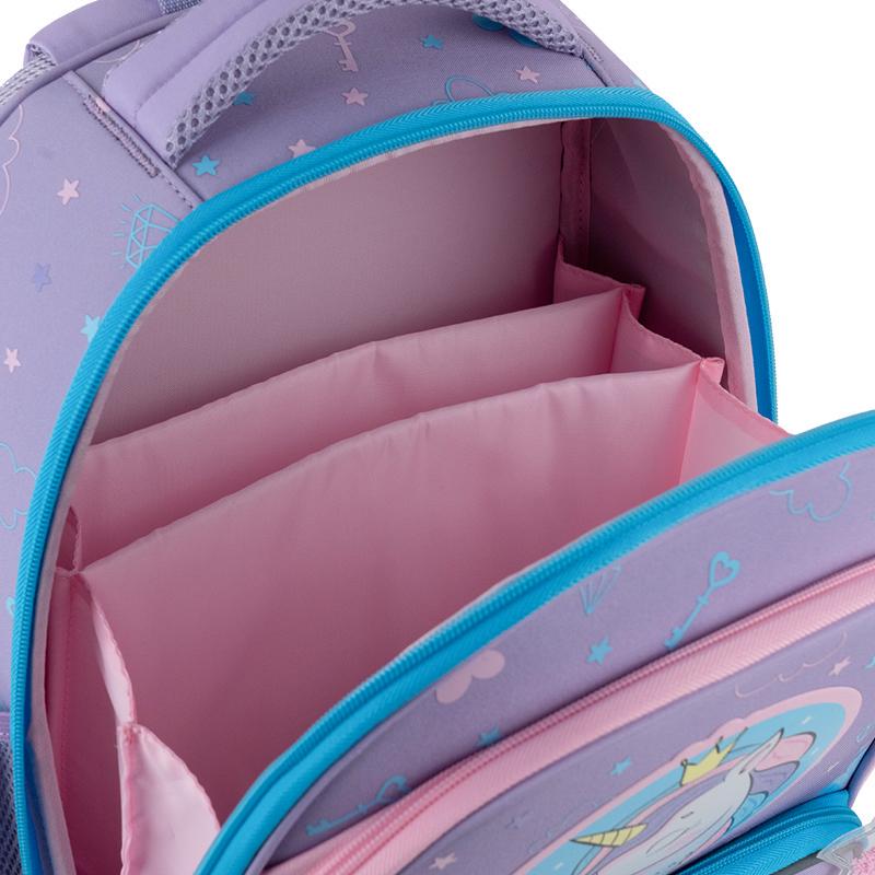 Рюкзак школьный GoPack Education GO25-597M-3 Fairytale Unicorn каркасный с ортопедической спинкой (000995161) - фото 10
