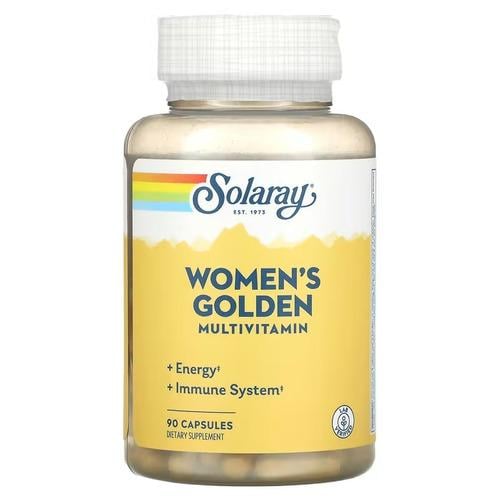 Витамины для женщин Solaray Women's Golden Multivitamin 90 Capsules (SOR-04792)