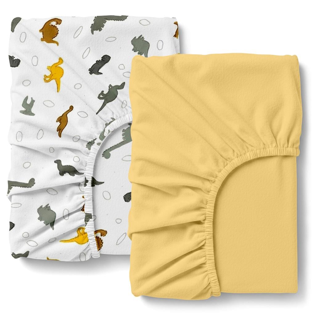 Простынь на резинке Cosas DINO WORLD Фланель 90х200х20 см 2 шт. (4822052502624)