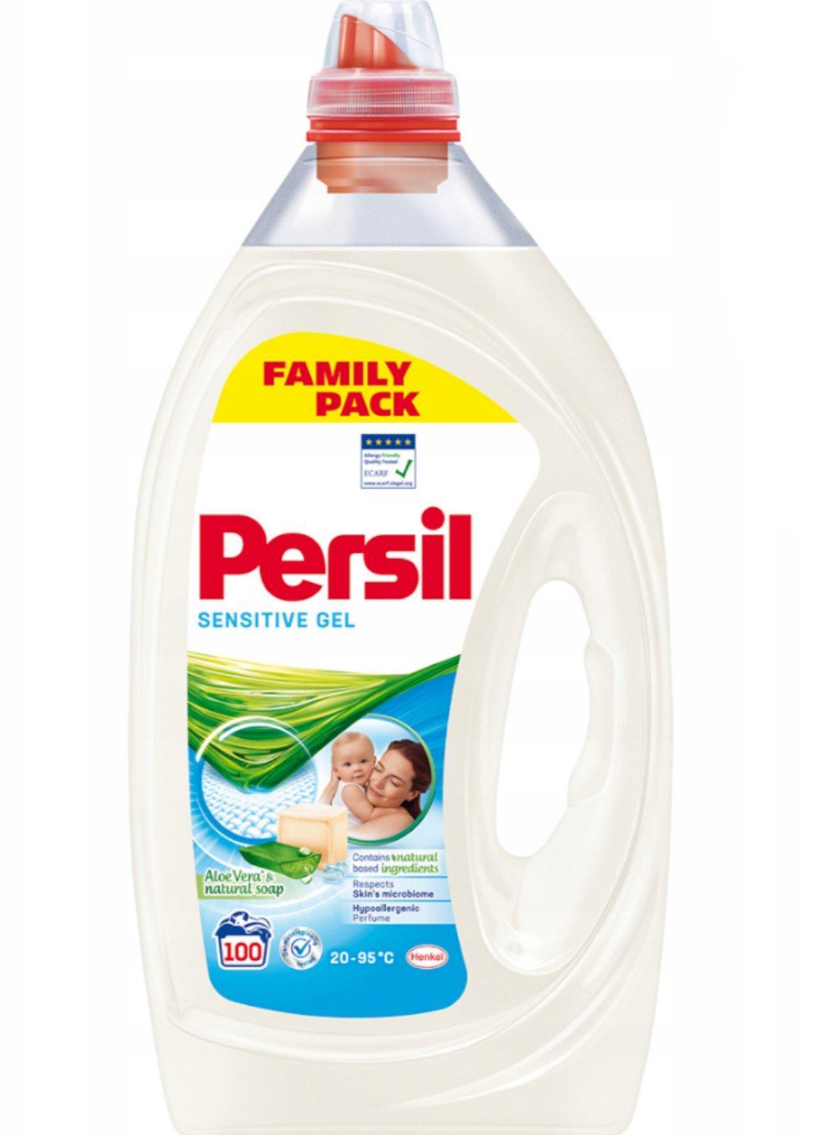Гель для прання Persil Sensitive Gel дитячий гіпоалергенний 5 л 100 прань Алое вера