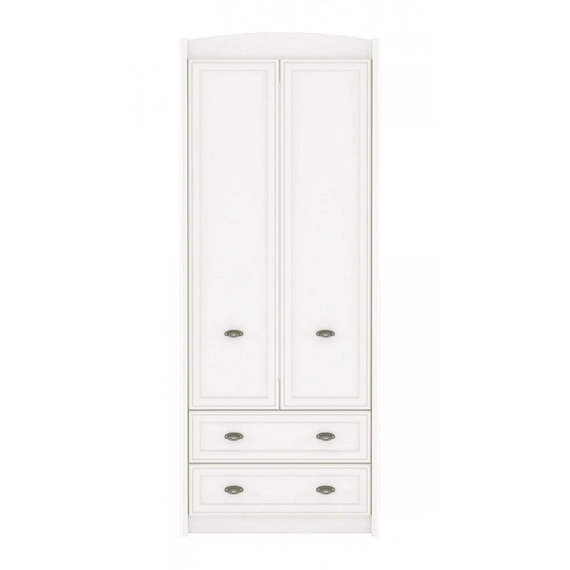 Шкаф распашной с ящиками Гербор Салерно SZF2D2S Белый (GRB-1447)