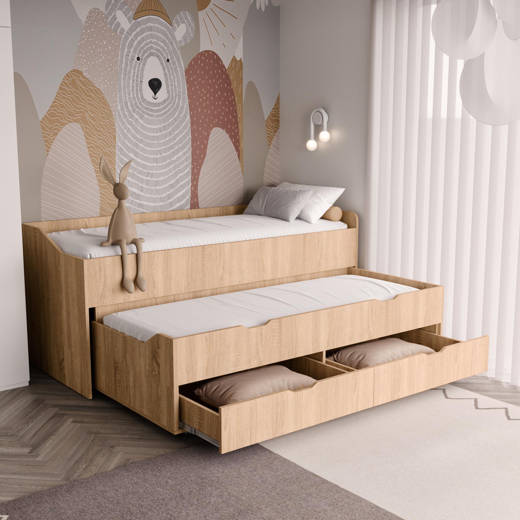 Ліжко дитяче Furnigrade ЛД-1 1932х840х832 мм Сонома