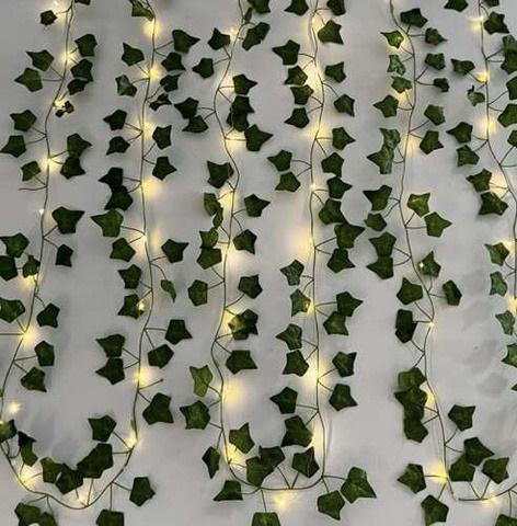 Плющ искусственный декоративный для отделки интерьера с LED-подсветкой 25 м Зеленый - фото 10 Плющ искусственный декоративный для отделки интерьера с LED-подсветкой 25 м Зеленый - фото 10