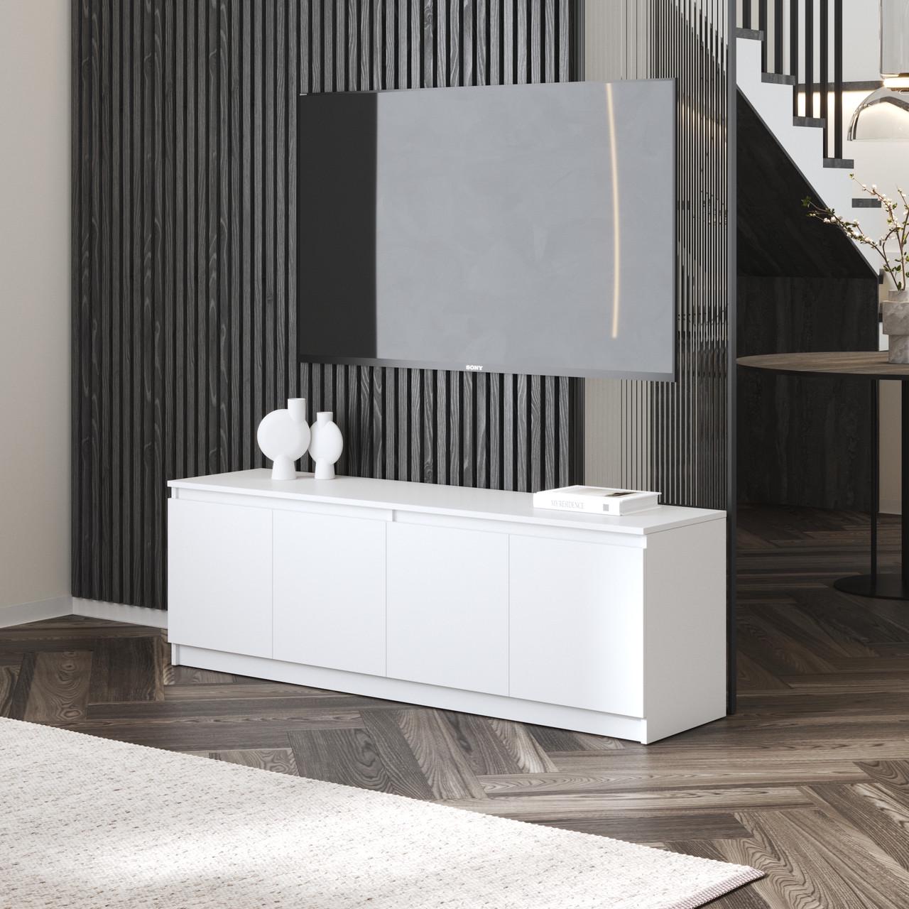 Тумба під телевізор Вайс R-31 1602х400х531 мм Білий (30655395) - фото 1 Тумба під телевізор Вайс R-31 1602х400х531 мм Білий (30655395) - фото 1