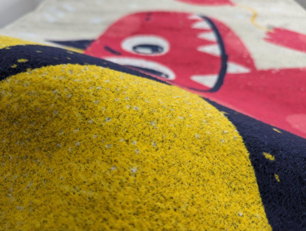 Килим з коротким ворсом в дитячу Діно з кулькою 80x120 см (V0332.1) - фото 4