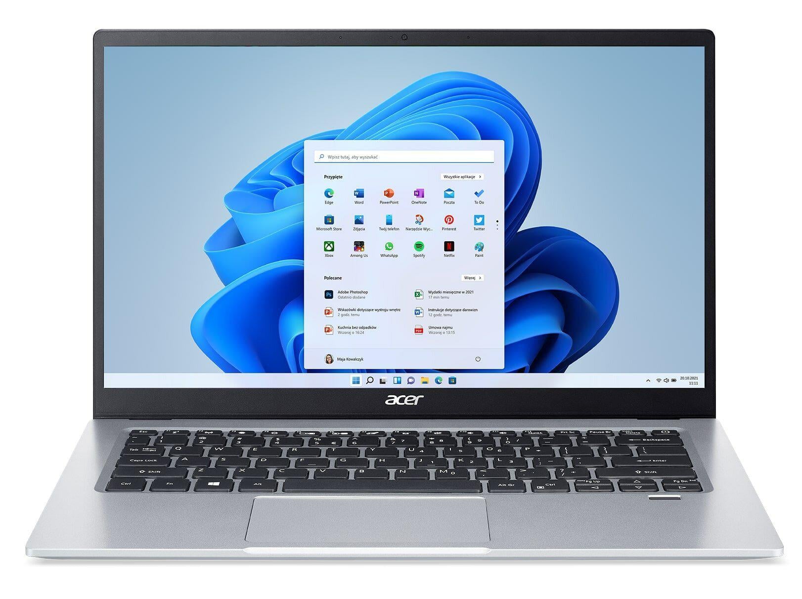 Ноутбук Acer Swift 1 SF114-34 14" Celeron N4500 4 Gb RAM 128 Gb eMMC Windows 11 Home S/Microsoft 365 Personal (NXA76EP007)