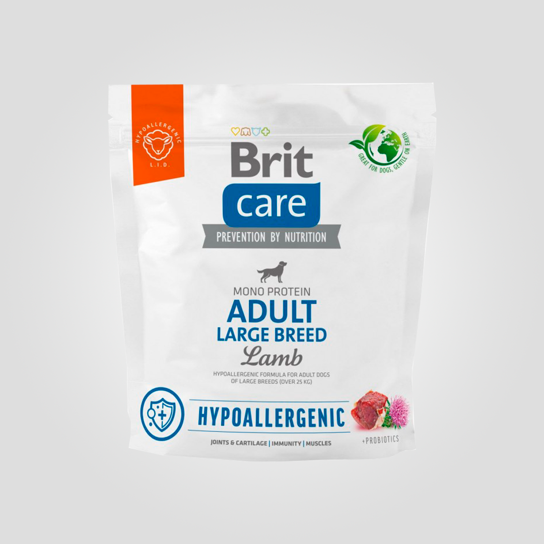 Корм сухой Brit Care Dog HypoallergenicLarge Breed для собак крупных гипоаллергенных пород с ягненком 1 кг (20504338)