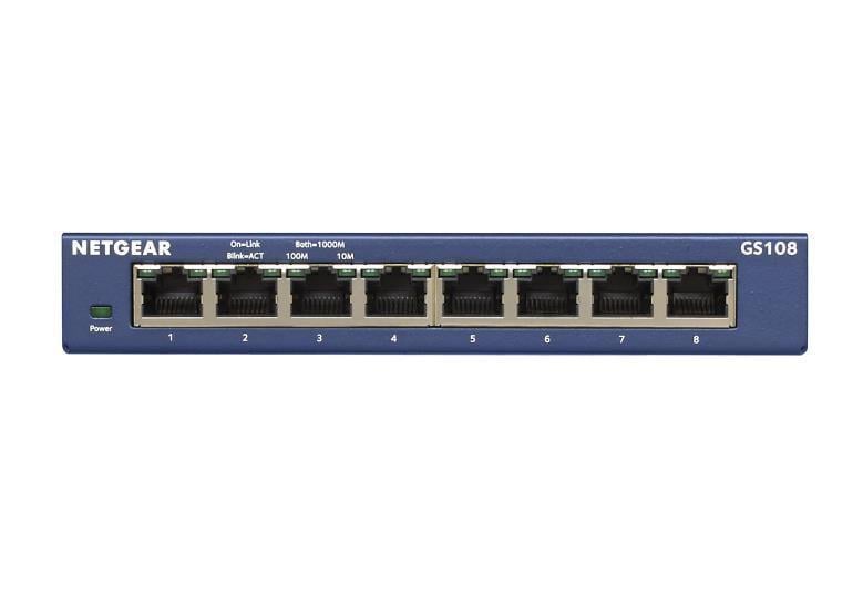Комутатор NETGEAR GS108GE 8xGE некерований (2979394210)