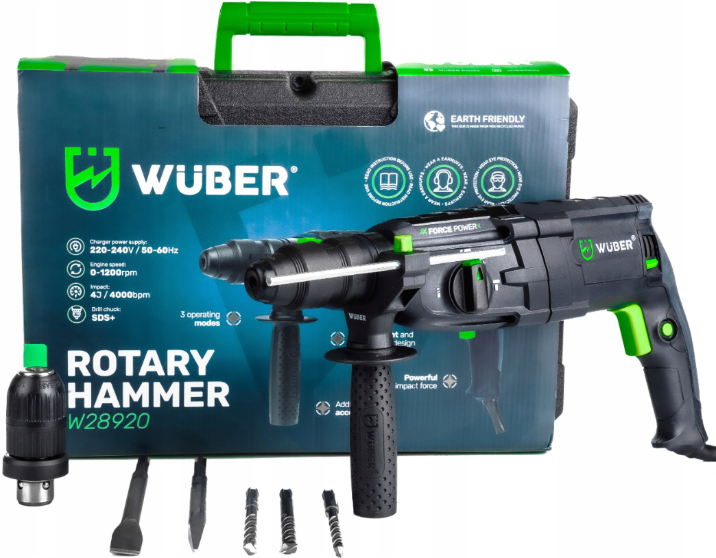 Дриль ударний Wuber 2500 Вт - фото 10 Дриль ударний Wuber 2500 Вт - фото 10