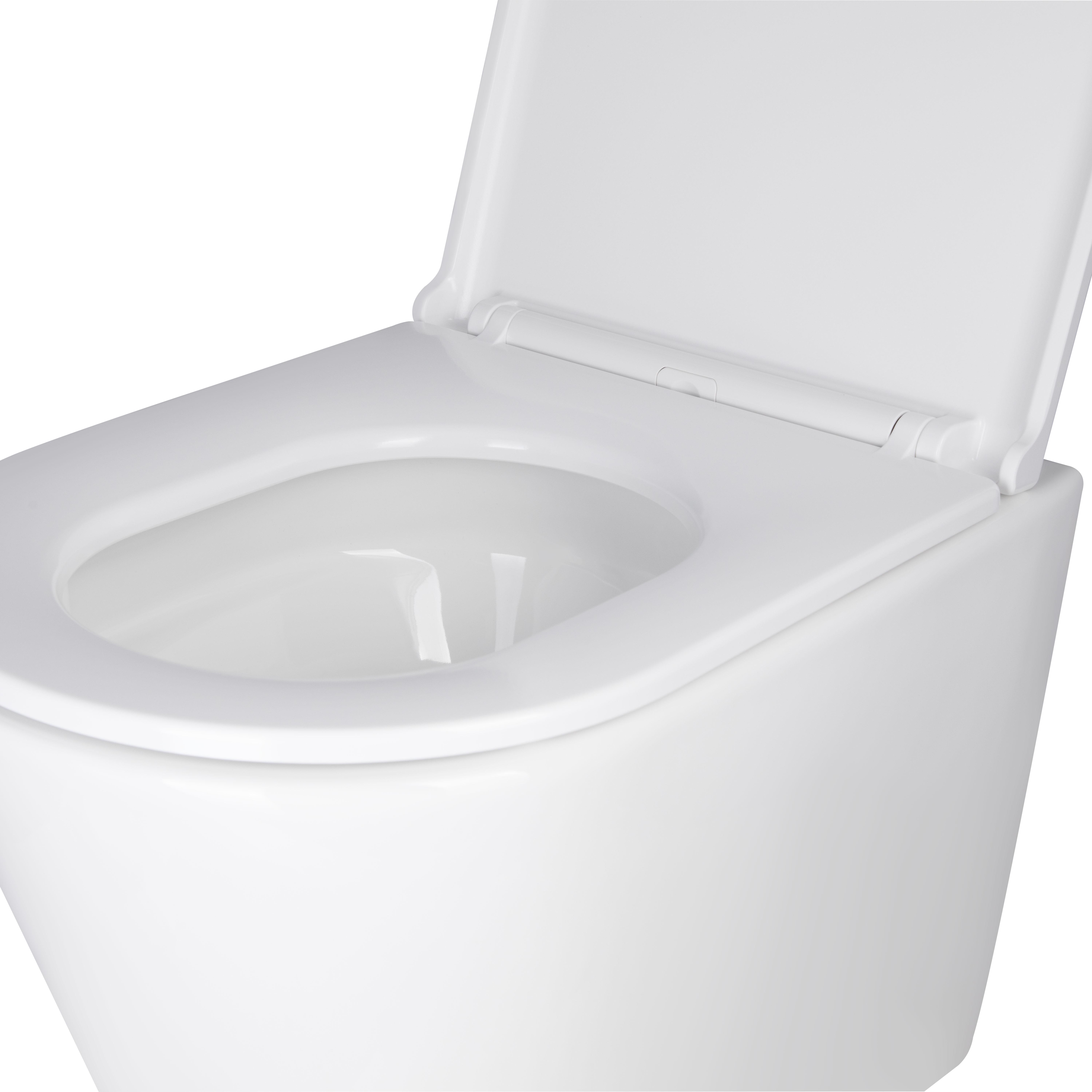 Унітаз підвісний Q-tap Scorpio Ultra Quiet із сидінням Slim Duroplast Soft-close Quick relase 515x355x365 мм White - фото 5