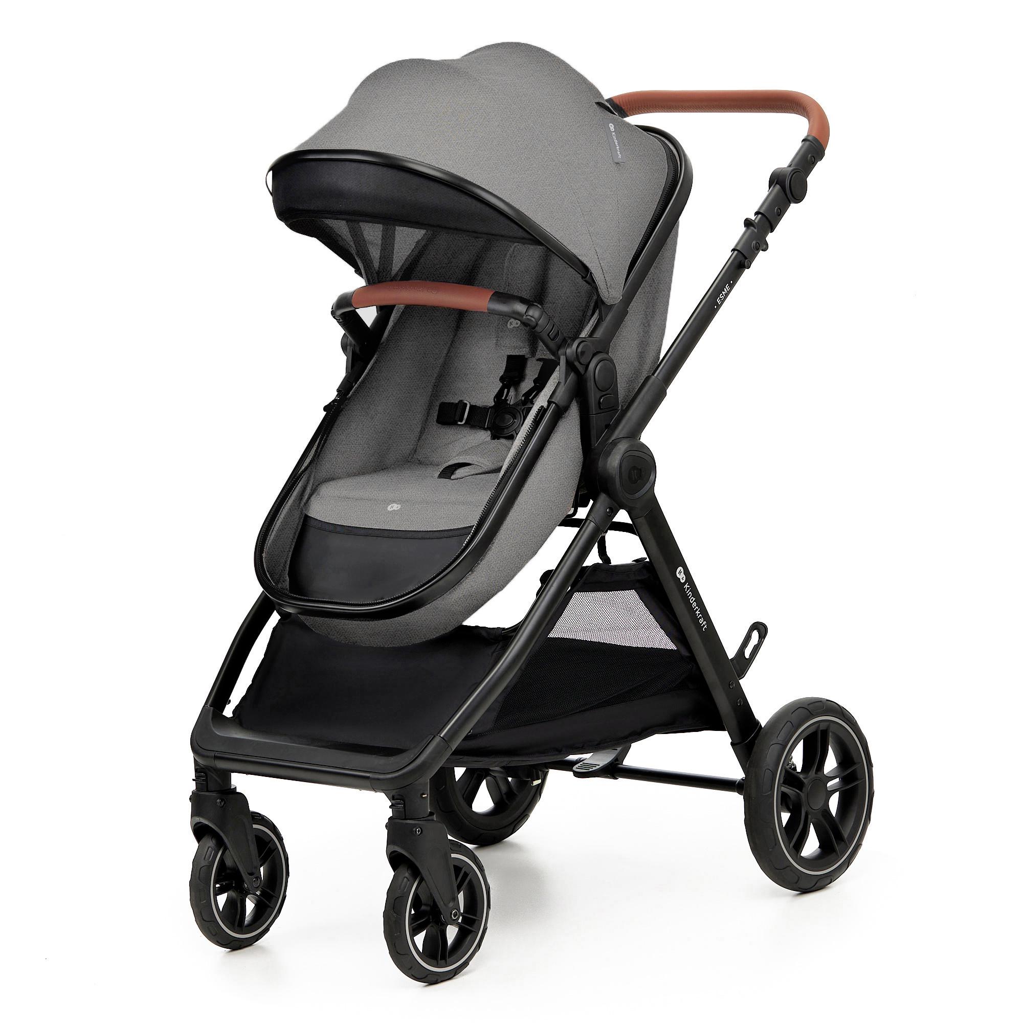 Коляска Kinderkraft Esme Moonlight Grey (KSESME00GRY3000) - фото 8