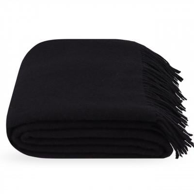 Плед овен 140х200 см Черный