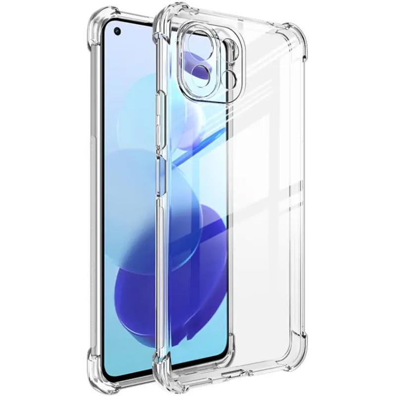 Противоударный TPU чехол GETMAN Ease logo усиленные углы Full Camera для Xiaomi Mi 11 Lite Бесцветный (Прозрачный)