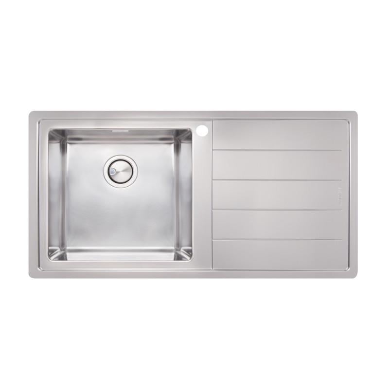 Мойка для кухни стальная Apell Linear Plus LNP1001FRBC с донным клапаном (35685)
