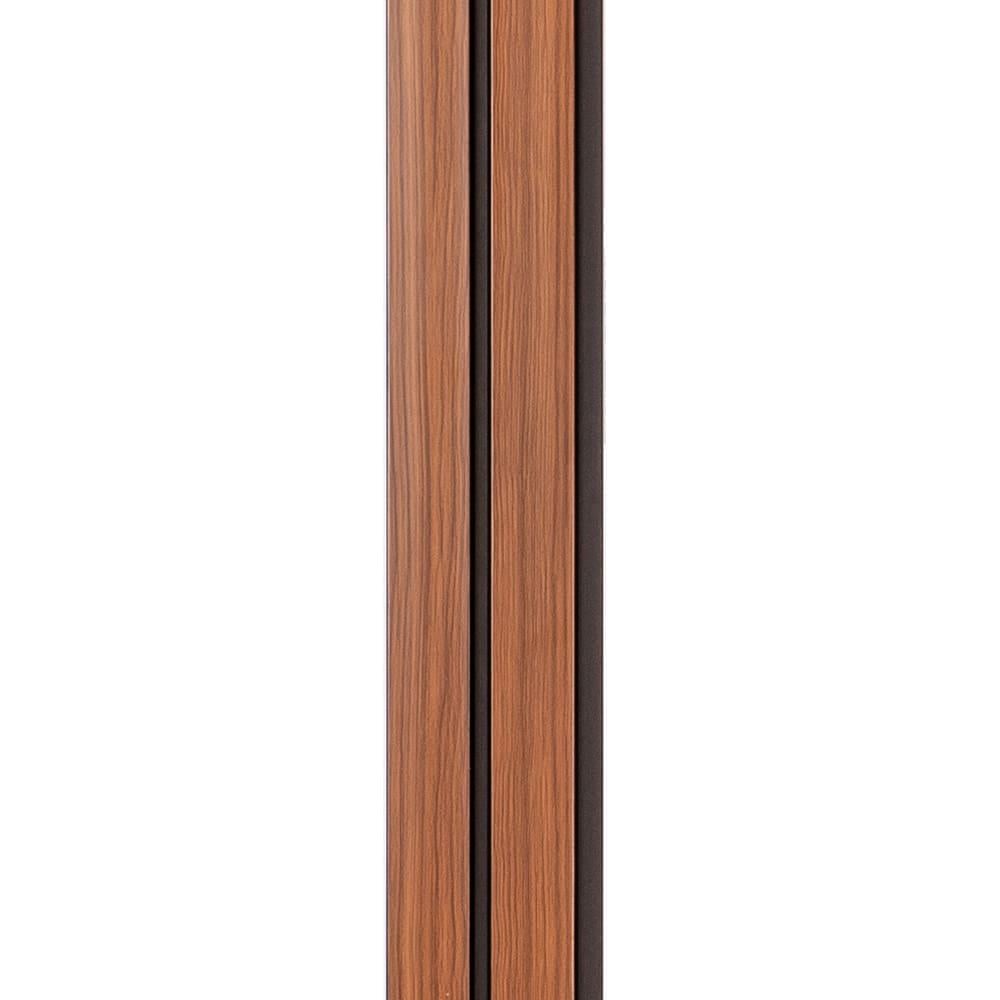 Декоративная стеновая рейка Sticker Wall PS 2900x120x12 мм Коричневый (SW-00001746)