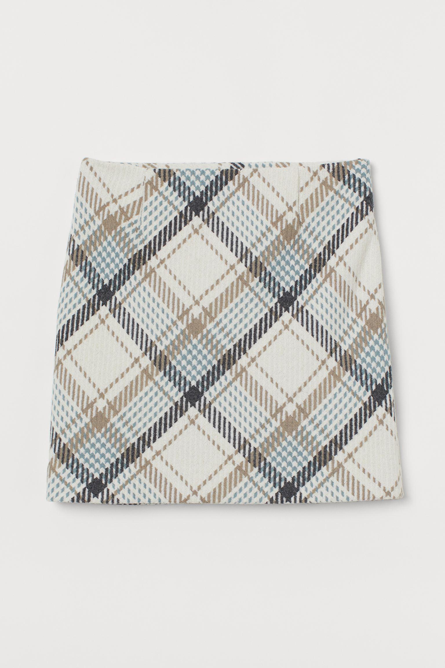 Юбка шерсть бленд р. 34 Молочный (8954872wer)