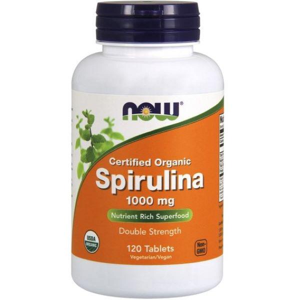 Спирулина Now Spirulina 1000 mg 120 tabl