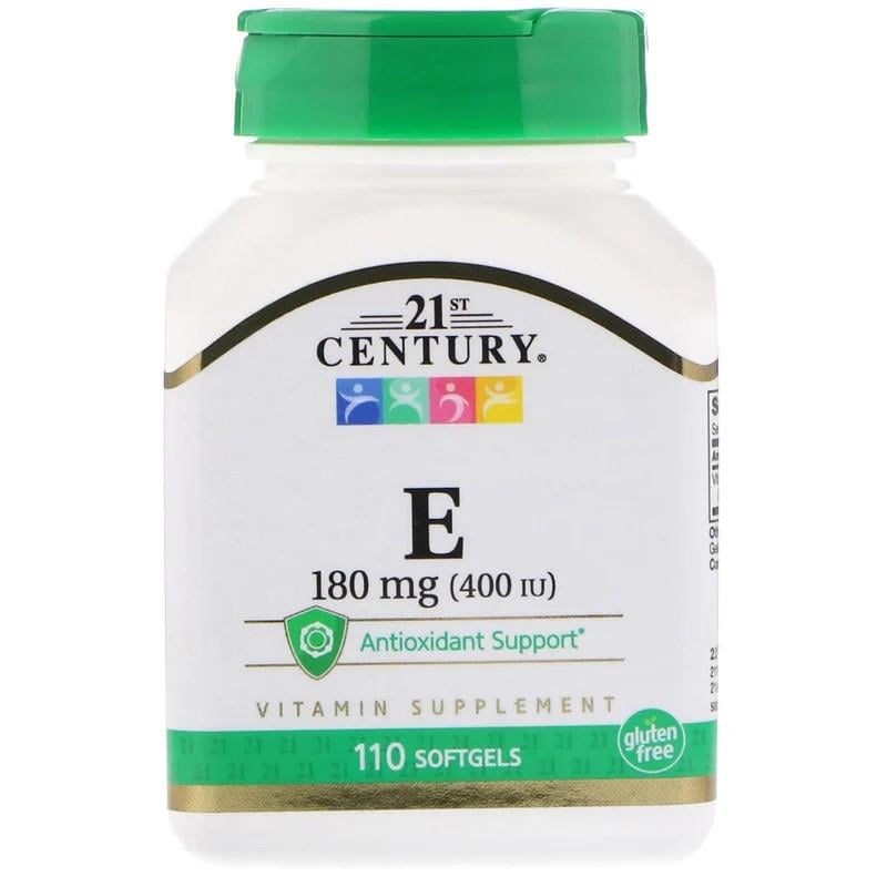 Витамины 21st Century Vitamin E 180 мг 400 IU 110 капсул