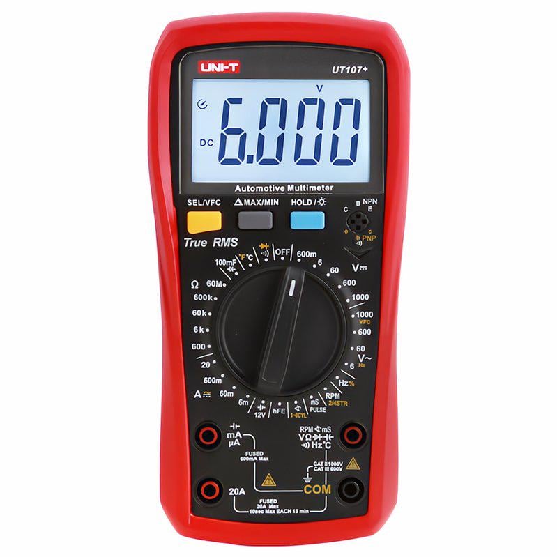 Мультиметр цифровой автомобильный UNI-T UT107+ (909407)