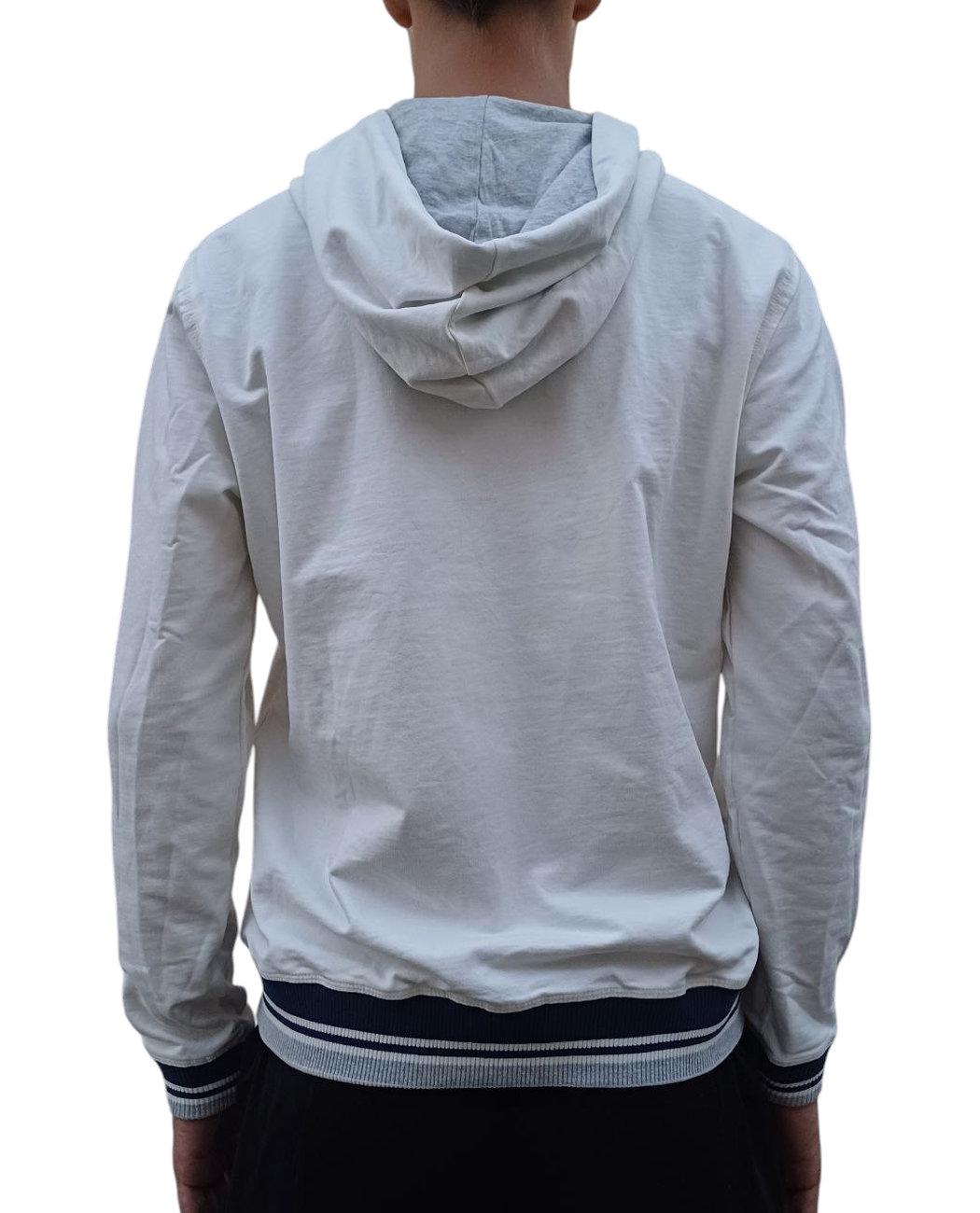 Толстовка чоловіча Kenvelo 10302009.172 на змійці з капюшоном XL Білий (2050002451452) - фото 6 Толстовка чоловіча Kenvelo 10302009.172 на змійці з капюшоном XL Білий (2050002451452) - фото 6