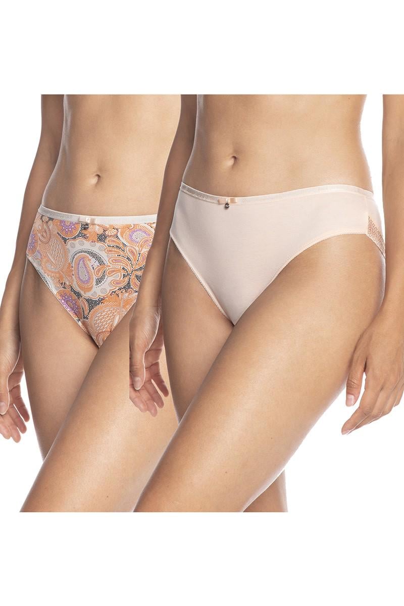 Трусики сліп Lama р. 5/XL 2 шт. Помаранчевий/Рожевий (75205)