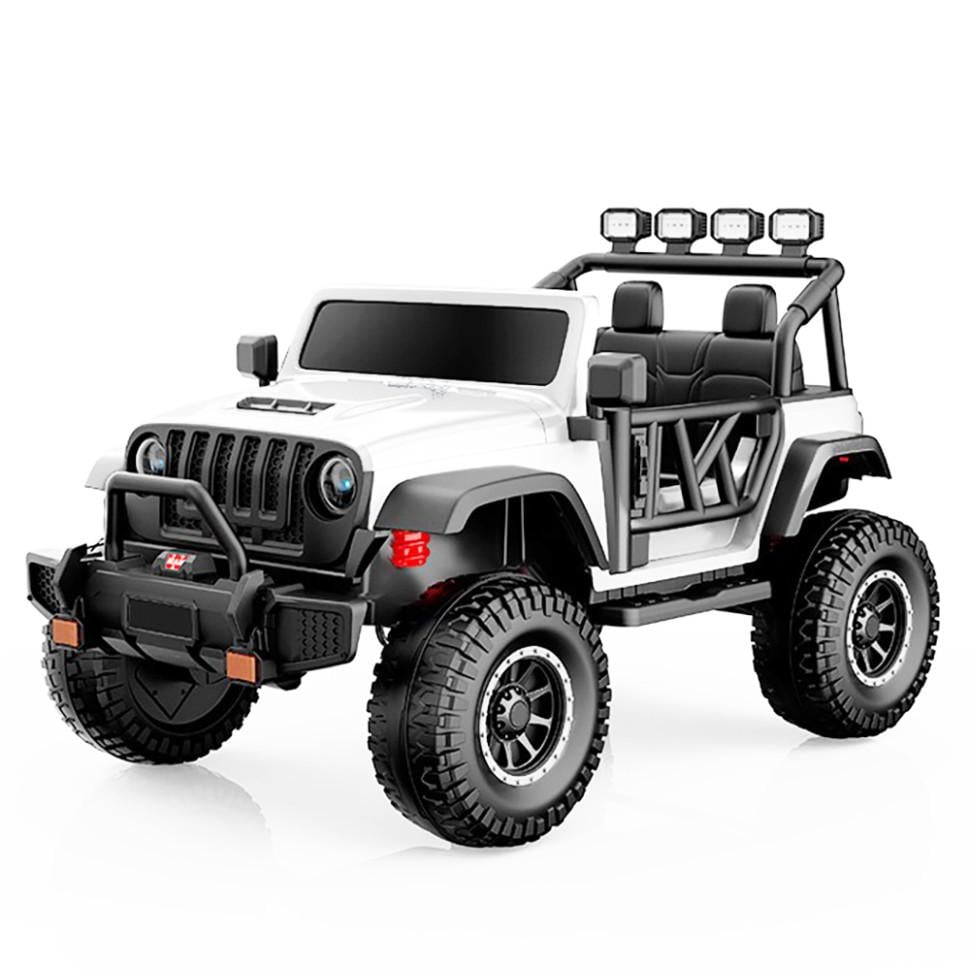 Детский электромобиль Bambi джип 2WD 40 кг с пультом Белый (DE-169-E-541)