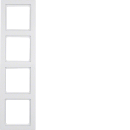 Рамка Berker Q.3 четырехместная Полярная белизна (10146099)
