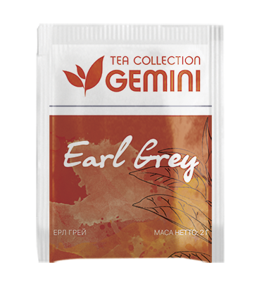 Чай Gemini в пакетиках Earl Grey Ерл Грей 50 шт. (301)