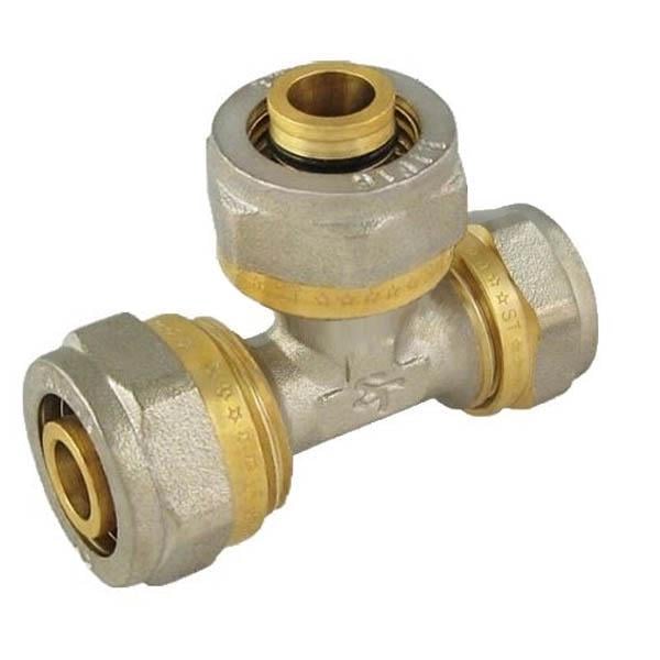 Трійник прохідний SANTAN з проточкою 20х20х16 (25622852)