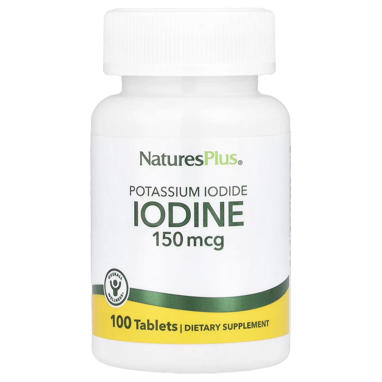 Йод Nature's Plus Potassium Iodide 150 mcg 100 таблеток