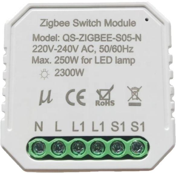 Умный выключатель Tervix Pro Line ZigBee Switch 1 клавиша (432141)