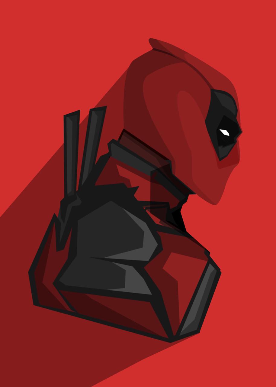 Картина постер Gee! Deadpool Дедпул мінімалізм 40х60 см DP.09.168