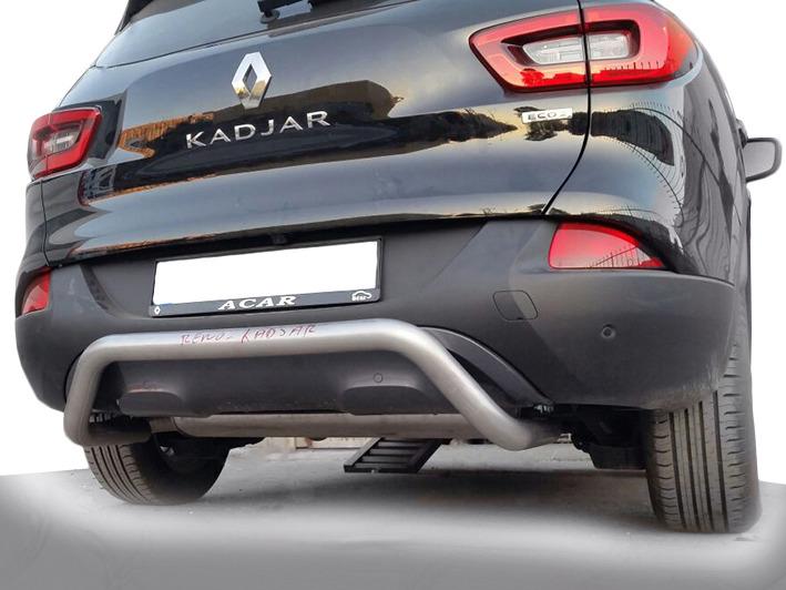 Задній захист AK007 CAN для Renault Kadjar нержавіюча сталь Хром