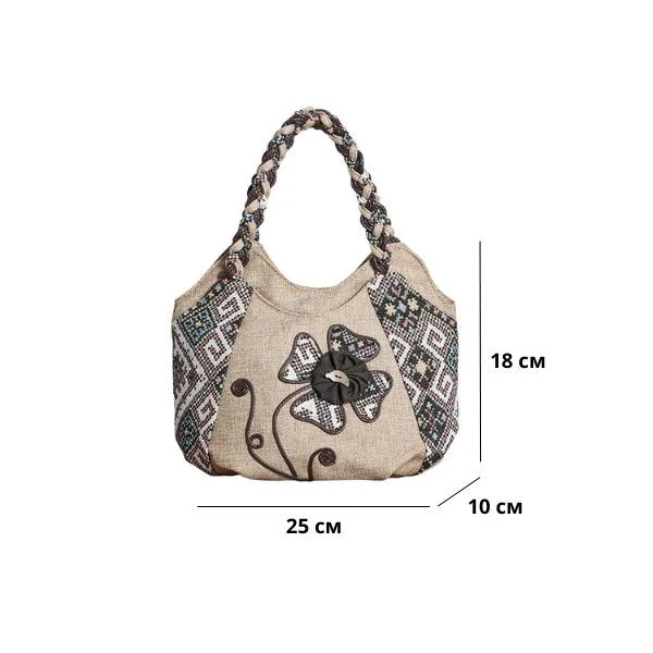 Женская сумка из экологически чистого материала 25х18х10 см (J00047) (J00047) - фото 8