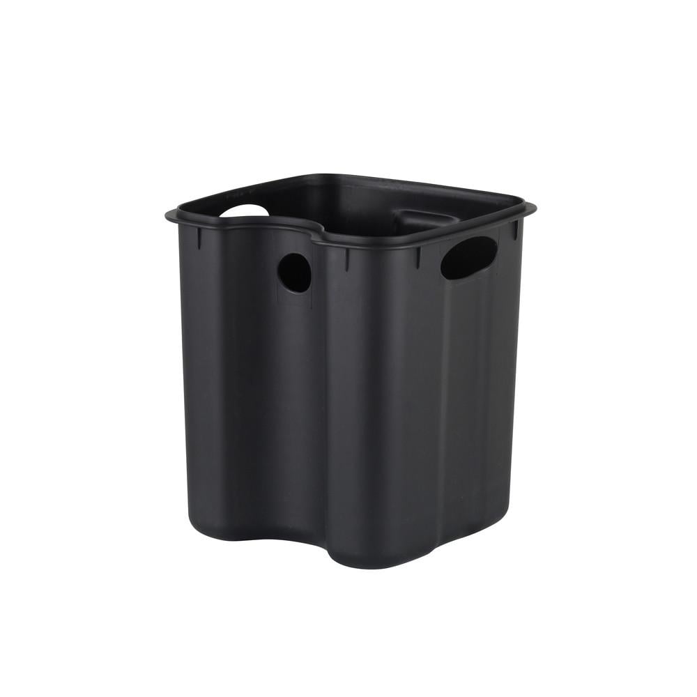 Мусорное ведро Zerix Kubix-TC0106 с плавным закрытием квадратное 6 л Черный (ZX5890) - фото 6