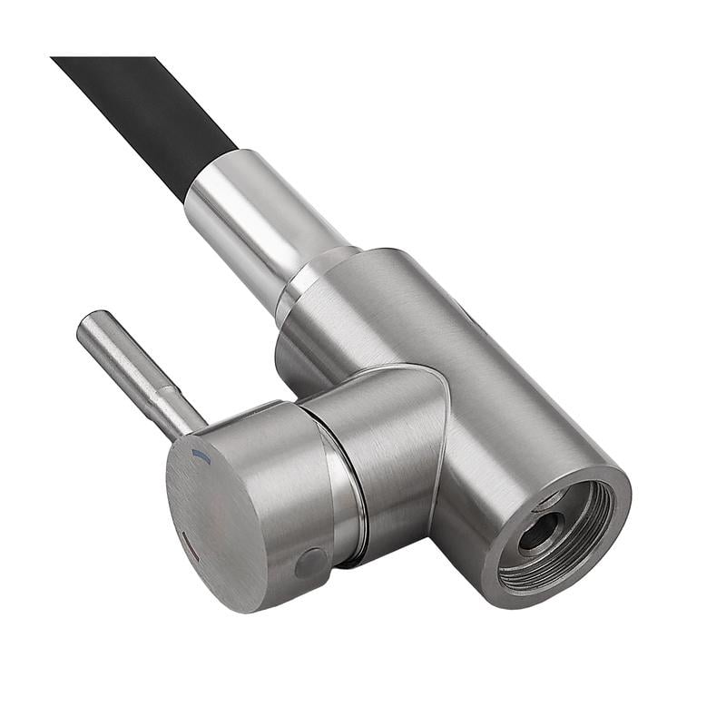 Кран для кухни с гибким шлангом высокий однорычажный Armata SUS-011 нержавеющая сталь Хром (b-CH6480) - фото 4 Кран для кухни с гибким шлангом высокий однорычажный Armata SUS-011 нержавеющая сталь Хром (b-CH6480) - фото 4