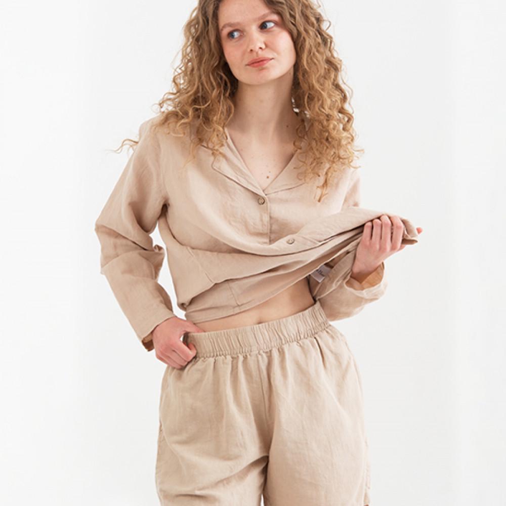 Шорти домашні Lotus Home Bruma M Бежевий - фото 2 Шорти домашні Lotus Home Bruma M Бежевий - фото 2