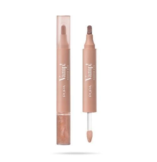 Тінт для губ двосторонній Pupa Vamp Marker Duo Lip Marker&Oil-gloss 001 watery nude 1,4Lip marker/oil-gloss 2,6 мл
